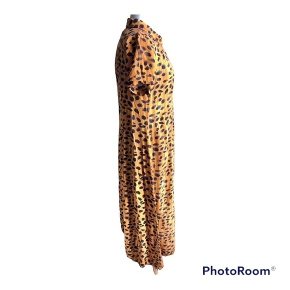 Anthropologie | porridge Vianne maxi animal print button front dress 6 - Picture 3 of 14